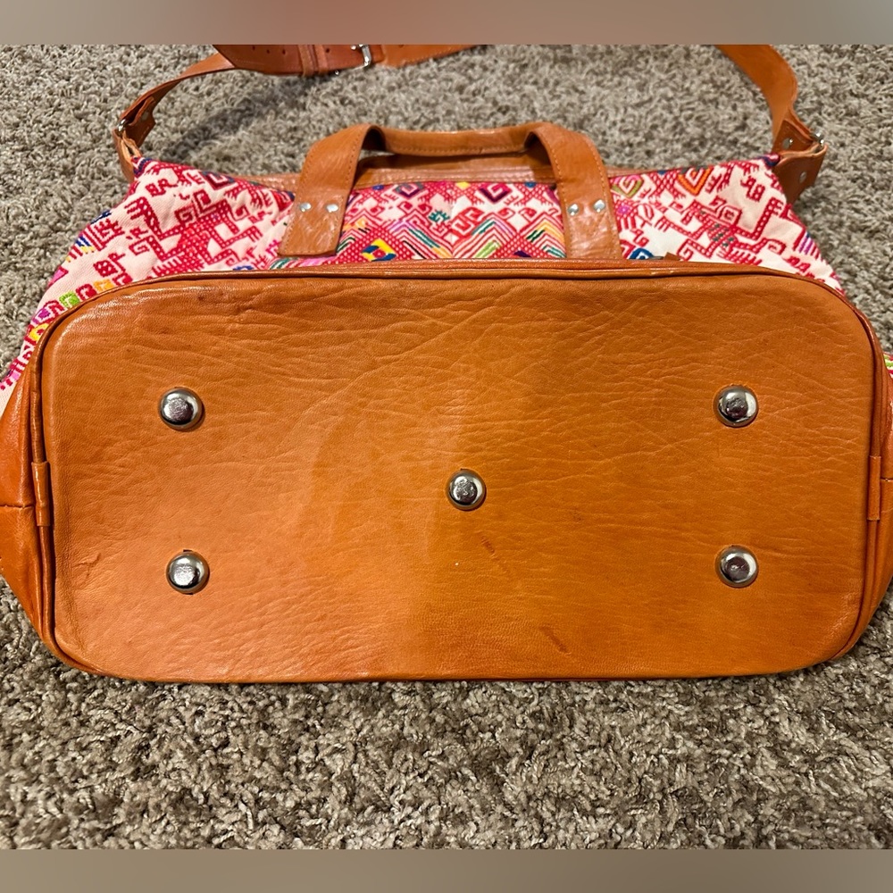 Nena & Co large woven and leather tote - Picture 10 of 16
